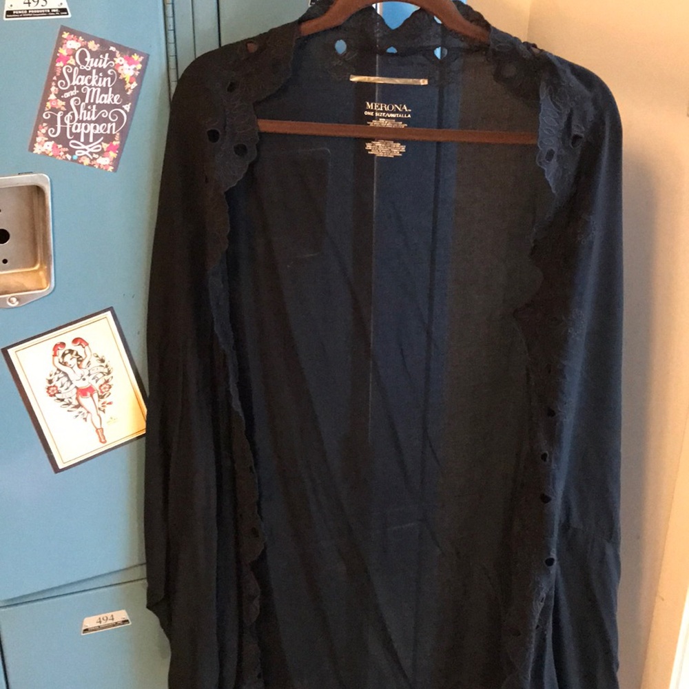 Black Lightweight Coverup / Jacket 🍀
